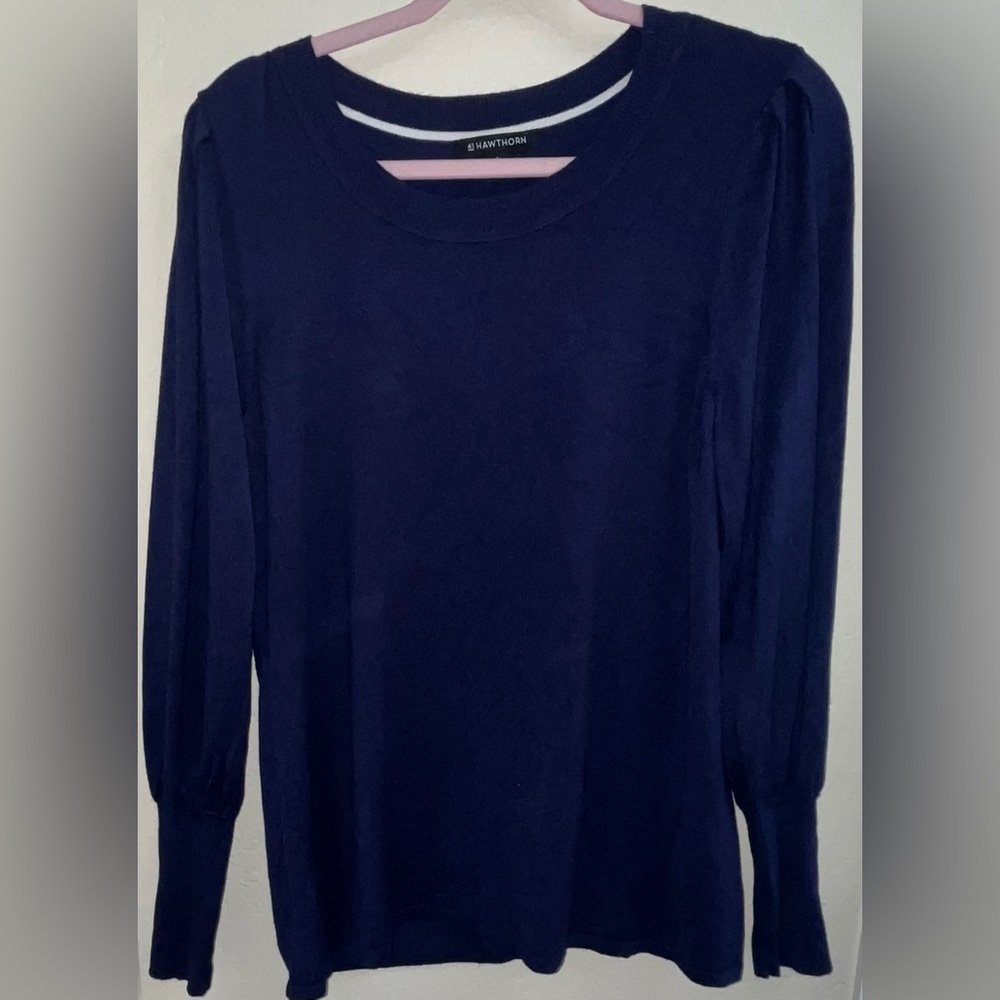 41 Hawthorn Deep Blue Knit Top
